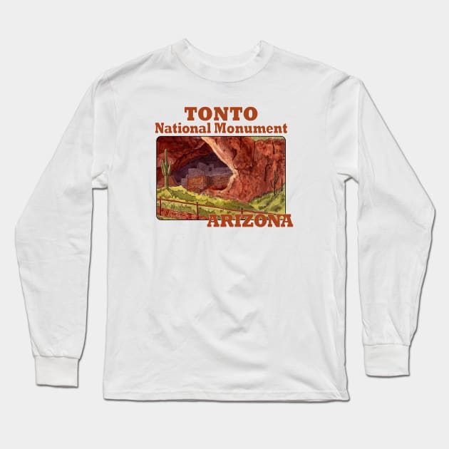 Tonto National Monument, Arizona Long Sleeve T-Shirt by MMcBuck